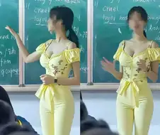 중국 중학교 영어 선생님 복장