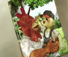 국산애니인데..이상한 치킨 만화