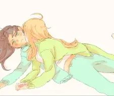 @) 히비키 팬티 확인하는 미키