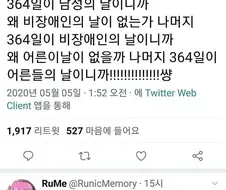왜 여성의 날은 있고 남성의 날은 없는지 암? ㅎㅎ