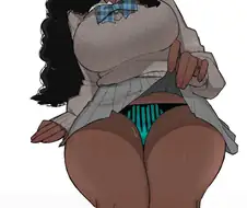 음침한 아싸계열 흑인 소녀
