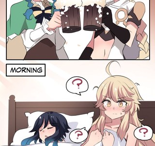 원신 : 벤티와 즐거운 술자리 만화.manwha