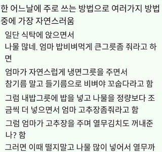 돼지인 거 안 들키고 밥 많이 먹는 법.jpg