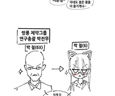 제약회사에서 탈모약 먹은 아저씨들 만화.Ts