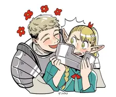 던전밥) 라이오스와 마르실 뽀뽀