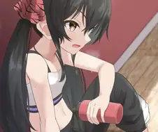 U149@) 트레이닝 직후 리사.manga