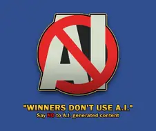 AI 사용 금지 캠페인