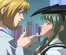 애니속 양호 선생의 레즈 키스