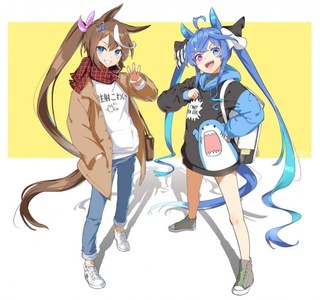 [말딸] 사복 테이오&터보