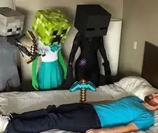 뭔가 잘못된 마인크래프트 실사화