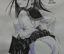 후방) 흑발 미소녀 팬티