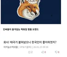 “태극기를 붙였으니 한국인들 좋아죽겠지?”.jpg