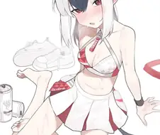 (블루아카,후방)치어리더 복장을 입은 학생들