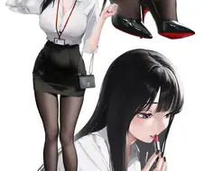 정말로 예쁜 회사원 누나