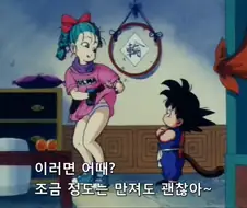 [드래곤볼]손오공과 부르마의 첫 만남