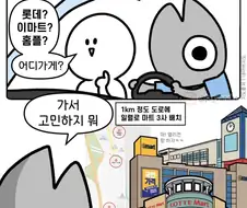 수상할 정도로 대형마트가 붙어있는 도시.manga