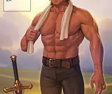 오크 검술 사범을 고용한 귀족 아줌마.manga