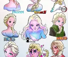 만화 작가별 캐릭터 그림체들 모음