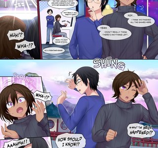 오락실에게 게임 캐릭터로 강제TS당하는 만화