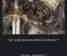 ? : 야, 우리 성기사님 좀 걱정되지 않음?