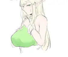 귀가 성감대인 엘프 만화