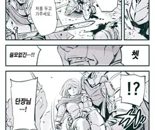 다리를 다친 여보기사단장 만화