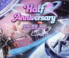 트릭컬) 글로벌 하프 주년에도 대푠님 얼굴이 나오네