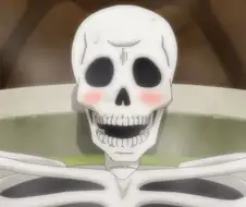 [후방]알몸의 엘프의 몸을 본 해골