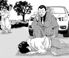 운전자가 사고내고 죽은척을 한다.img