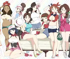 밀프가 된 포켓몬 여캐들