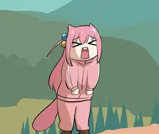 봇치더락) 아아악!