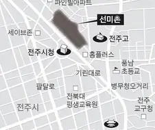 지금은 사라졌는데, 과거 전주에서 유명하던 환락의 거리