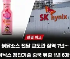첨단기술 기밀 유출 vs 불닭소스 전달