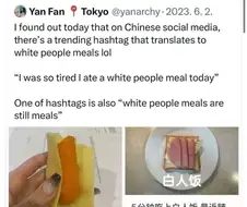 중국인들이 ＇백인밥＇이라며 경멸하는거