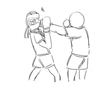 좋아하는 여자애랑 스파링 하는 만화.manhwa