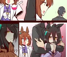 말딸) 타키온 : (모르모트 군과 카페...?)