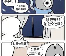 대구도 눈이 옵니다.manga