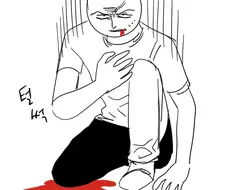 사람의 목숨을 바쳐 수명이 늘어나는 버튼.manwha