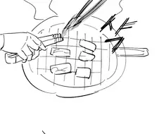 블루아카) 아리우스랑 고기먹는.manhwa