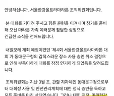 울트라마라톤 : 마라톤은 연기합니다... 이게 다 동대문구청 탓이다 ㅜㅜ