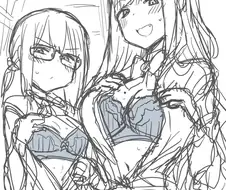 후방) 브라보여주는 여학생들