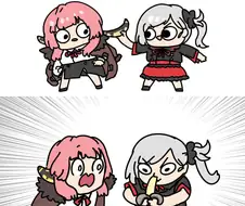 [블루아카]아루 뿔 먹는 만화