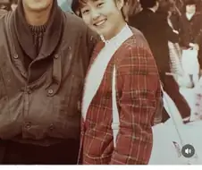박중훈과 김혜수 중학교 졸업식 때