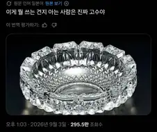 "이게 뭐에 쓰는 물건인지 아는 사람은 고수야".twit