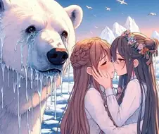 [백합]울고 있는 북극곰