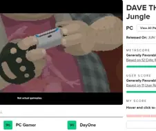 데이브DLC 메타 점수 좋네.