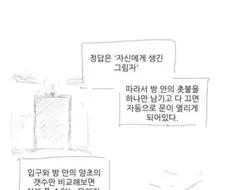 수수깨끼를 풀어야 나갈 수 있는 던전 만화.manhwa