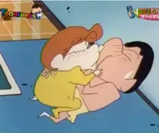 [짱구는못말려]남매간의 뜨거운 키스