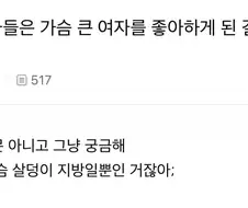 여초에서도 동의하는 남자가 가슴 큰 여자를 좋아하는 이유.jpg