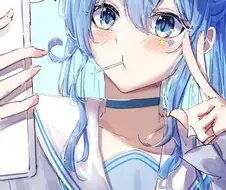 버튜버) 무언가를 먹고 있는 홀로맴 짤
